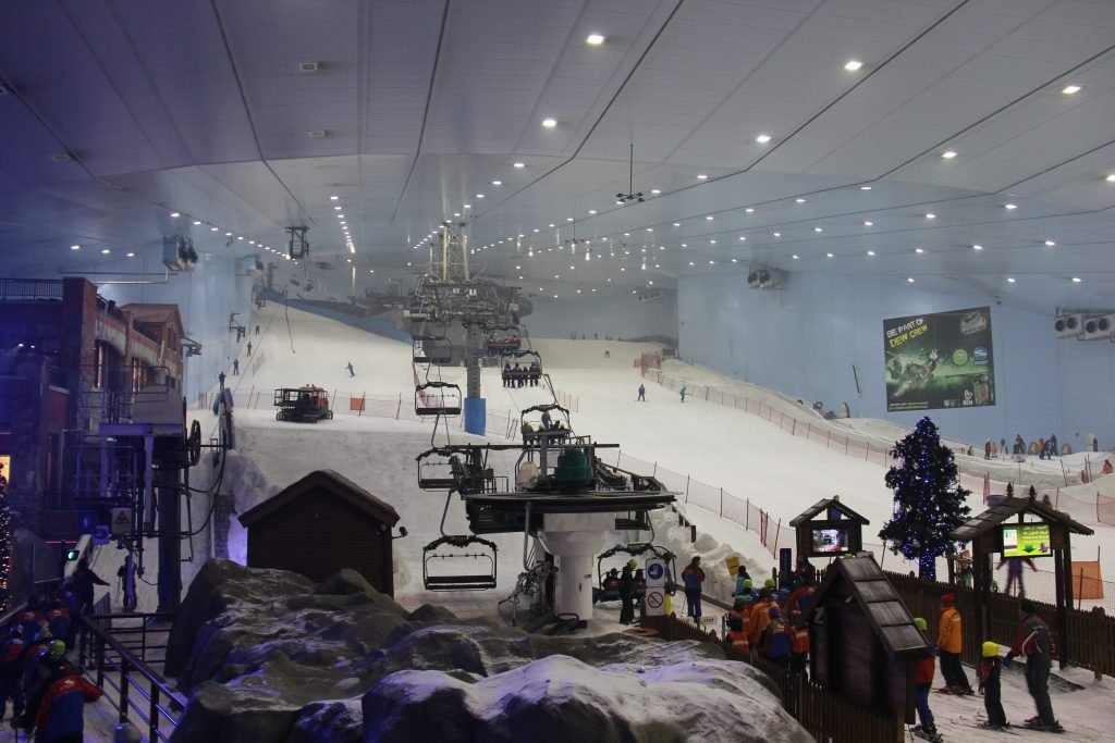 Ski Dubai inside the Mall of Emirates